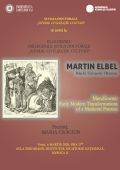 Afis conferinta Martin Elbel